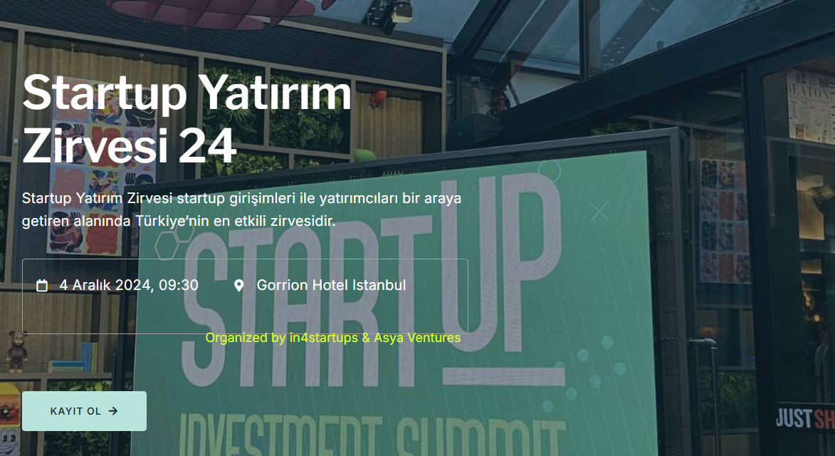 Startup Yatırım Zirvesi 2024