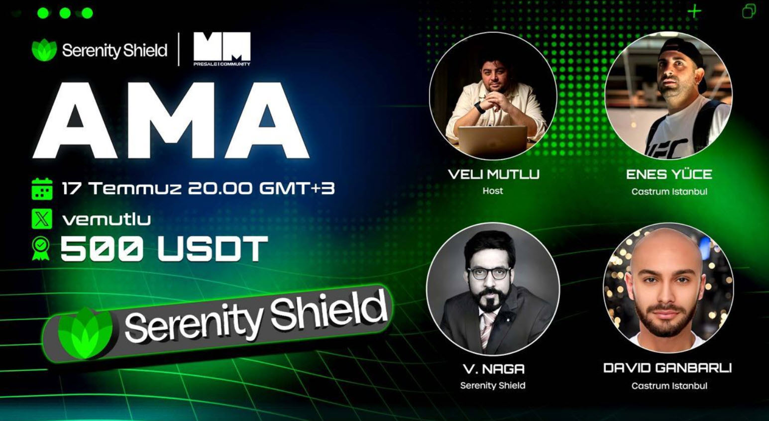 Veli Mutlu ile Serenity Shield AMA