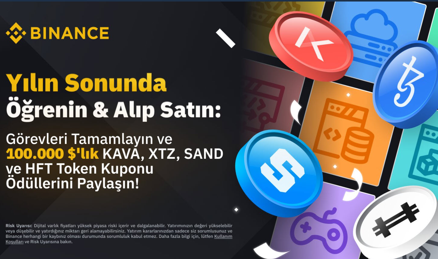 Öğrenin ve Alıp Satın: 100.000 $'lık KAVA, XTZ, SAND ve HFT Token Kuponu Ödüllerini Paylaşmak için Görevleri Tamamlayın