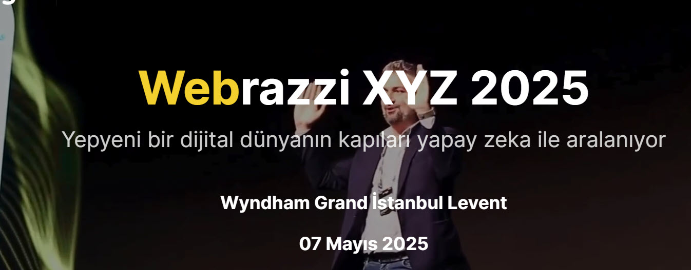 Webrazzi XYZ 2025 - Yapay Zeka ile Geleceğin Dijital Dünyasına Adım Atın